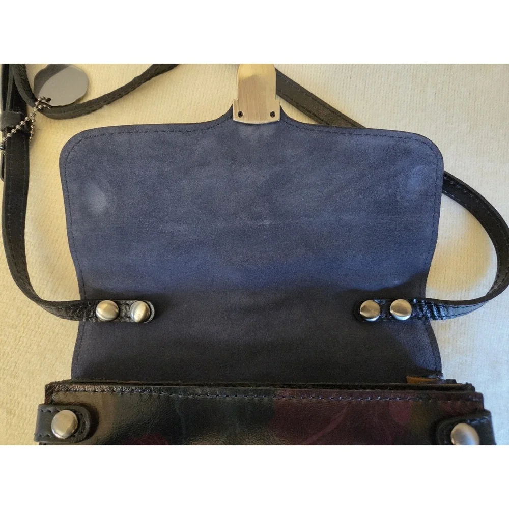 NWOT Patricia Nash Leather Crossbody Small Peruvian Painting Floral P667222‎